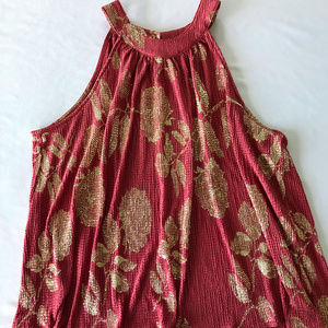 Anthropologie FEATHER BONE halter top blouse NWOT